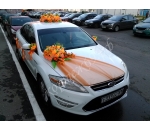 Украшение на машины: Комплект "МАНДАРИНКА", свадебное украшение автомобилей